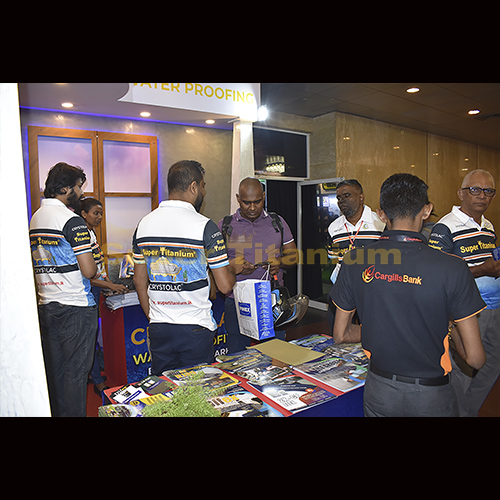 Crystolac super Titanium stall at Construct 2023 Exhibition-BMICH photo